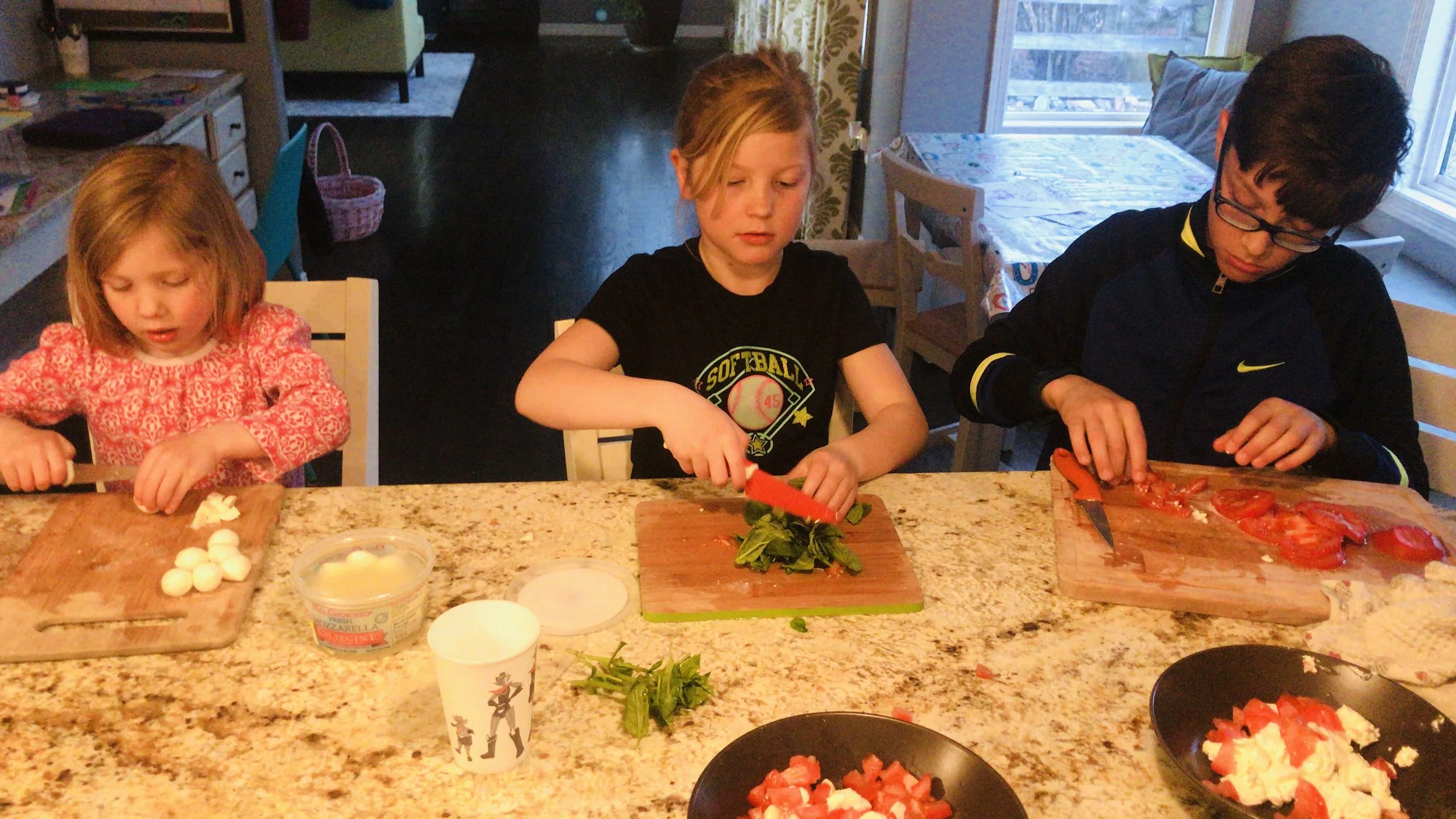 3 main ingredients, 3 focused kids!