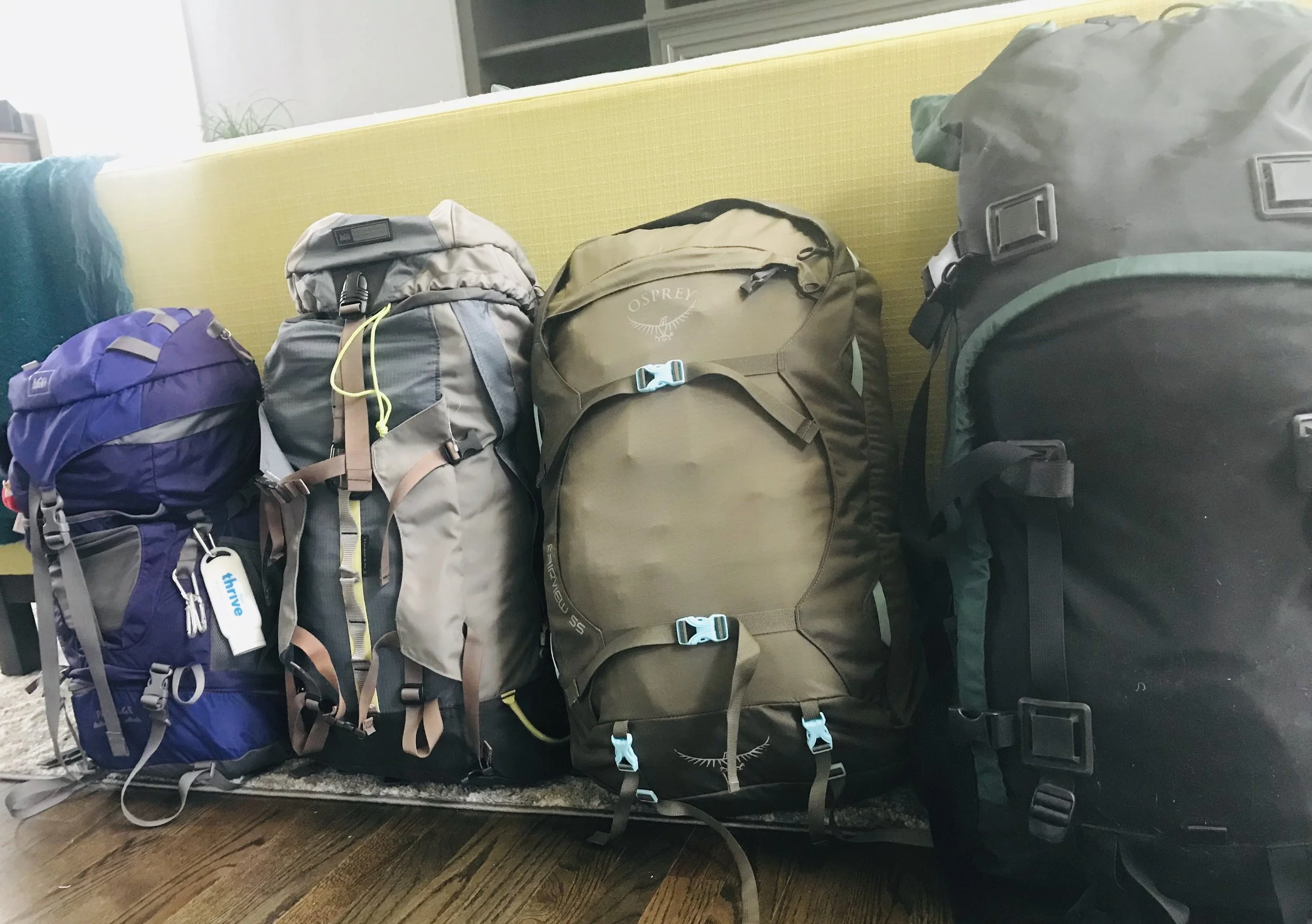  The kids were so excited to walk around with their packed backpacks!