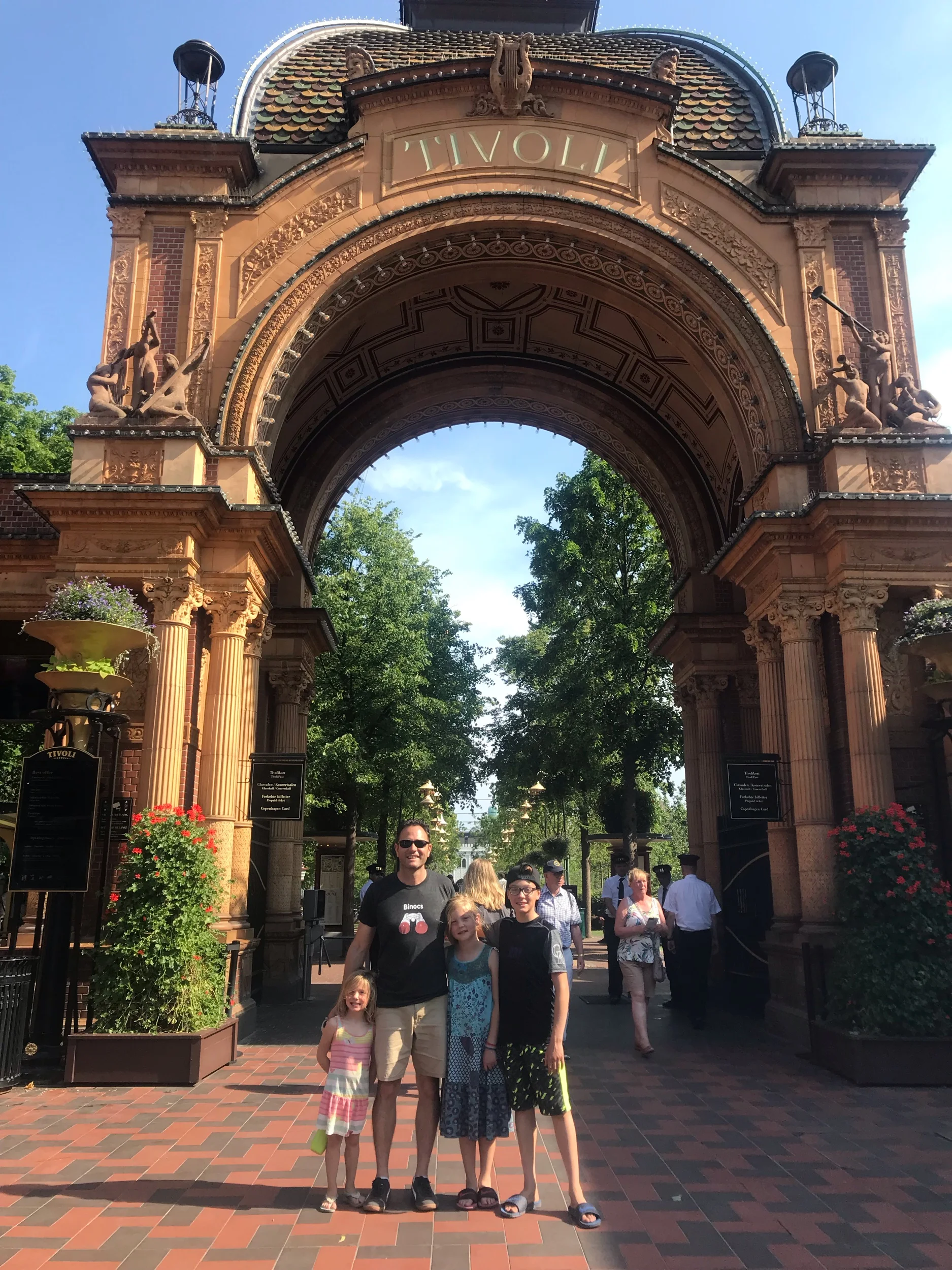 By the entrance of Tivoli gardens (a 150year old amusement park in Copenhagen)