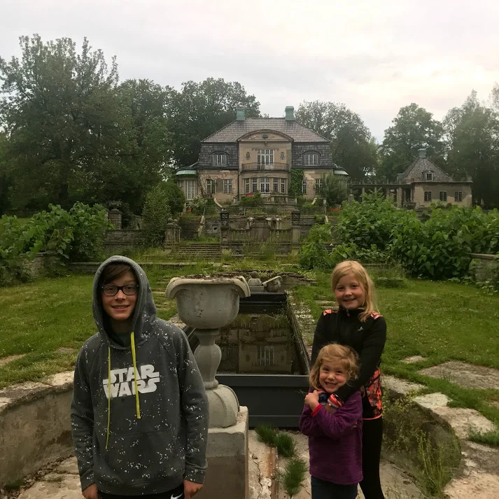 This is a mansion called “the Castle” that was built in the 1920’s and is now in a state of disrepair.