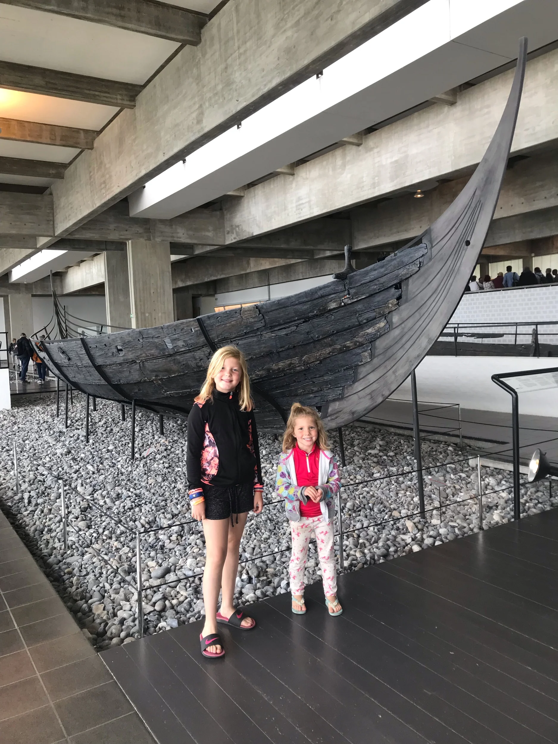 The viking museum in Roskilde, Sweden