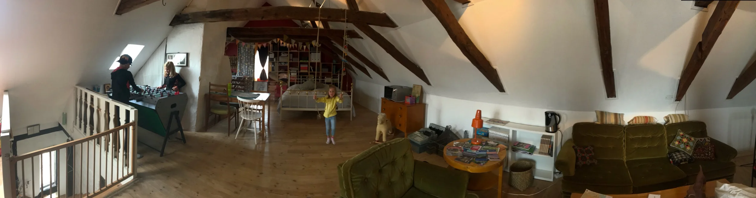 Our 18th century attic!