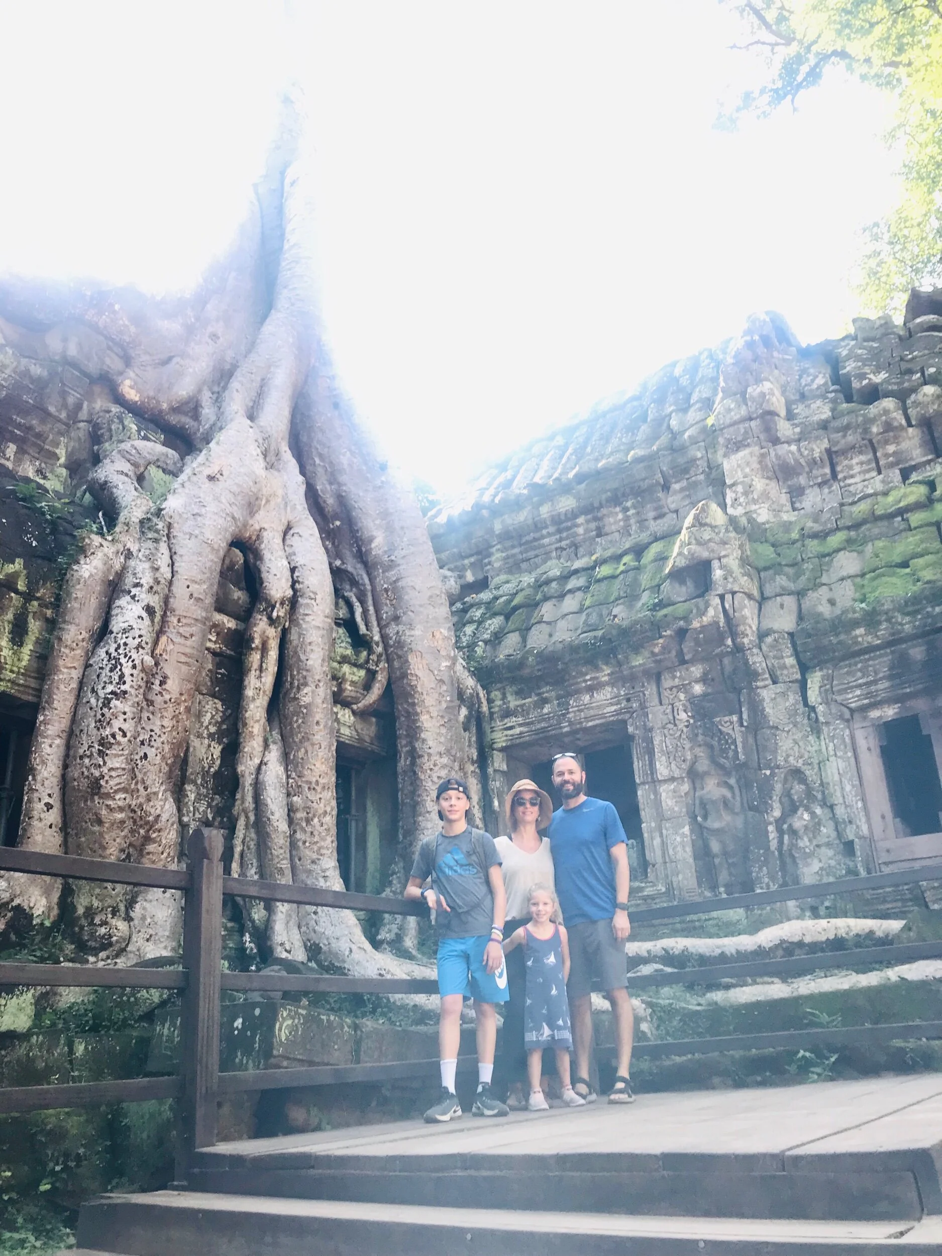 This is the famous tree in Ta Prohm that usually has a line to take pictures