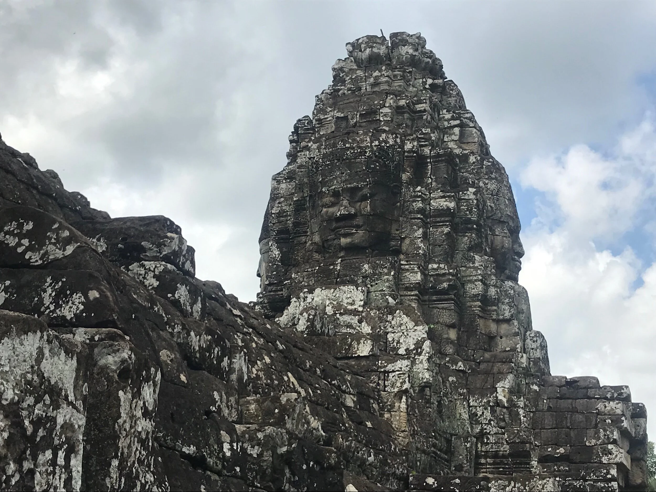 As you can see Bayon or the temple of the smiling faces lives up to its name