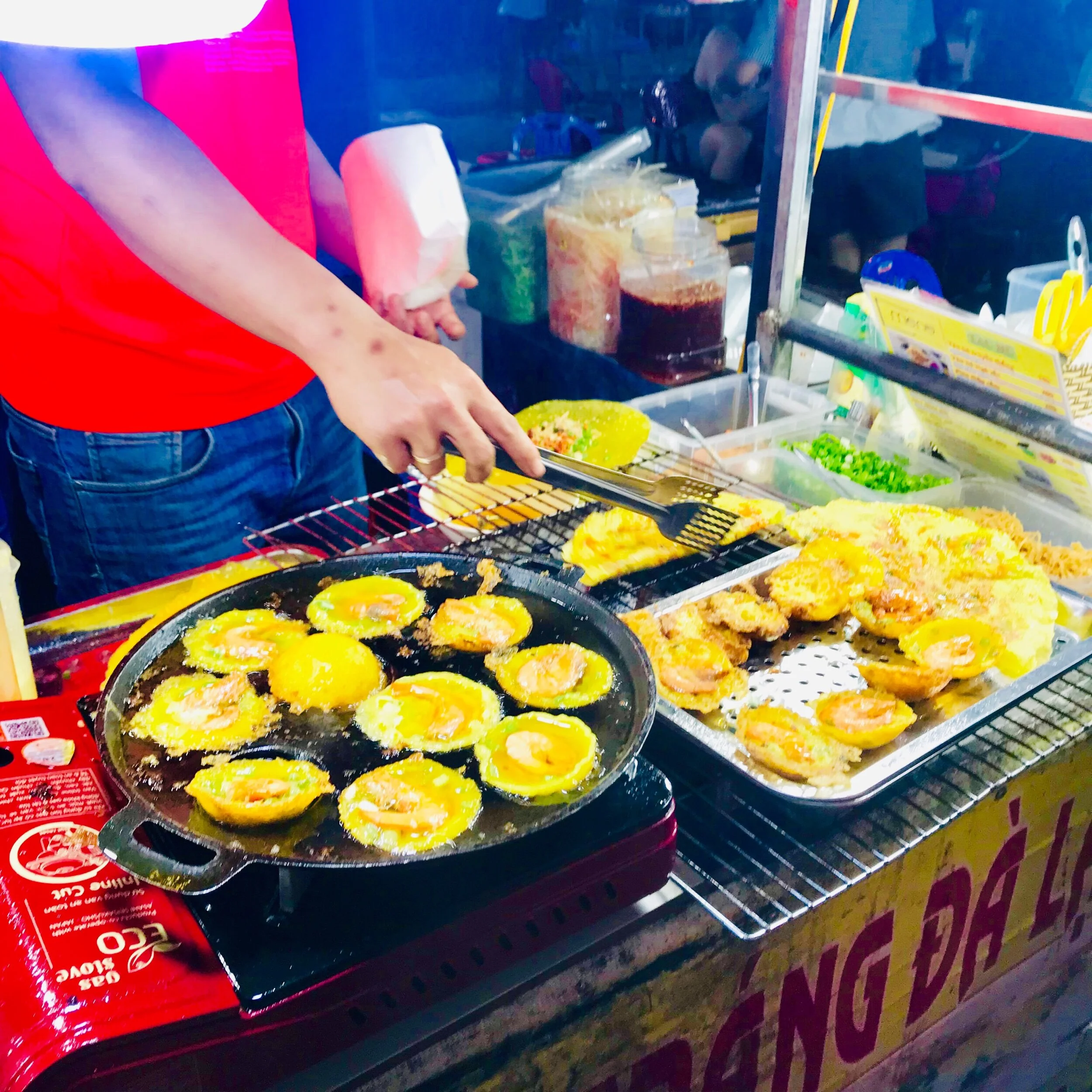 Banh Xeo from a street vender in Danang.