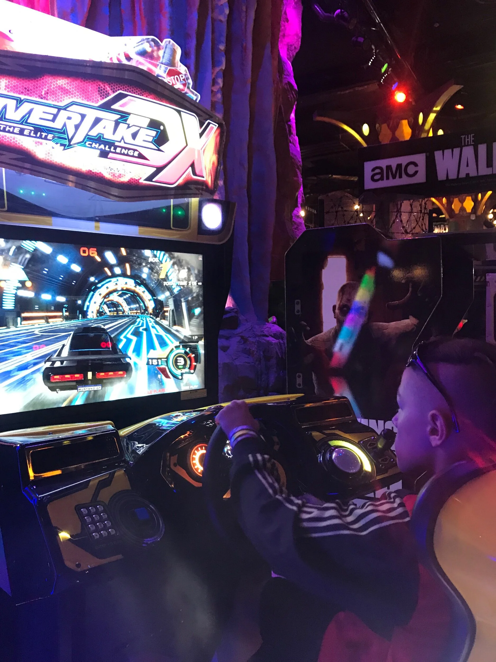 This is us inside of Fantasy Park. It was REALLY fun!!