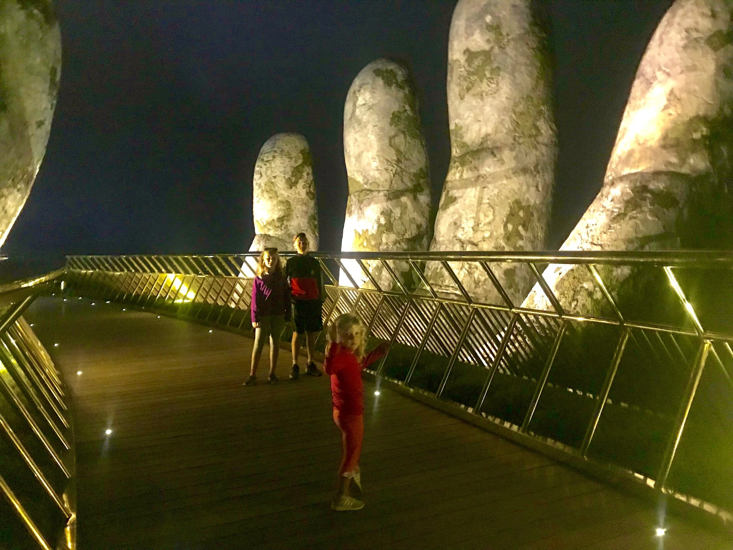 This is the Golden Bridge at night when it was empty.’