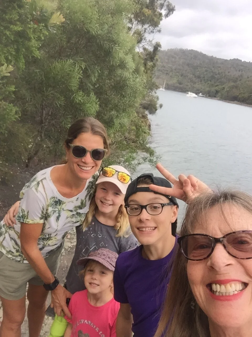 Group selfie on the way from Manly to Spit Bridge