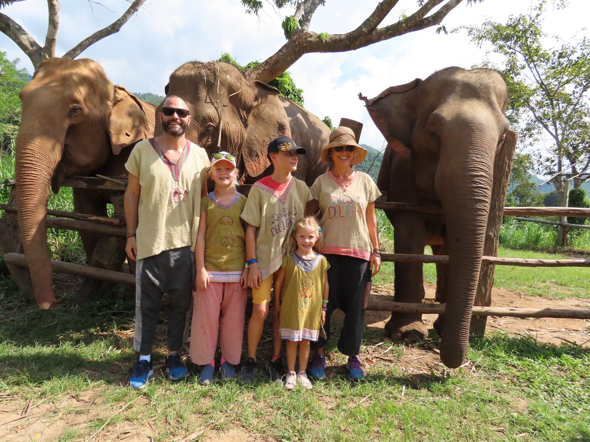 Family Vagabonders with the Gentle Giants of Elephant Delight