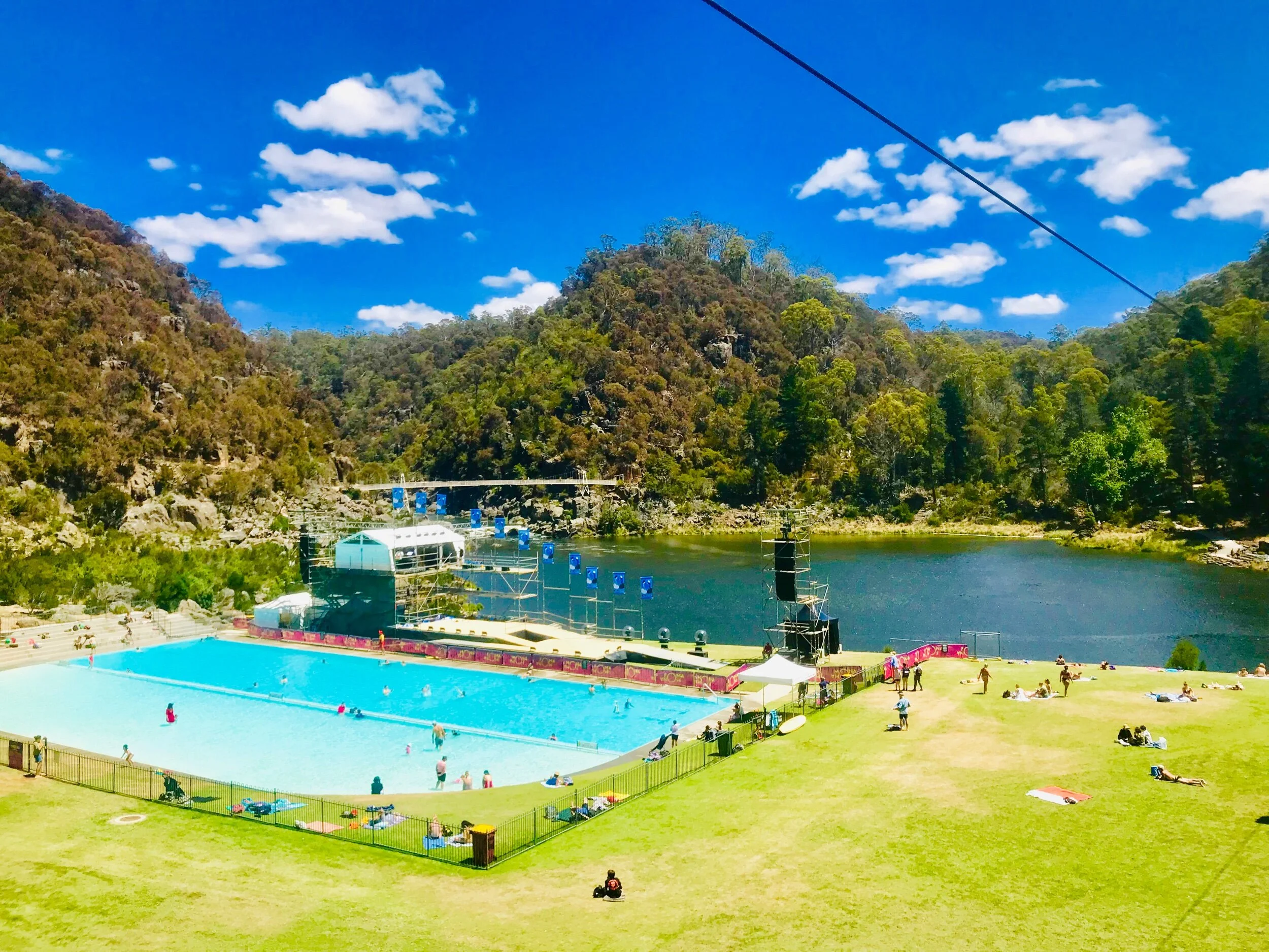 Cataract Gorge view from the chairlift!
