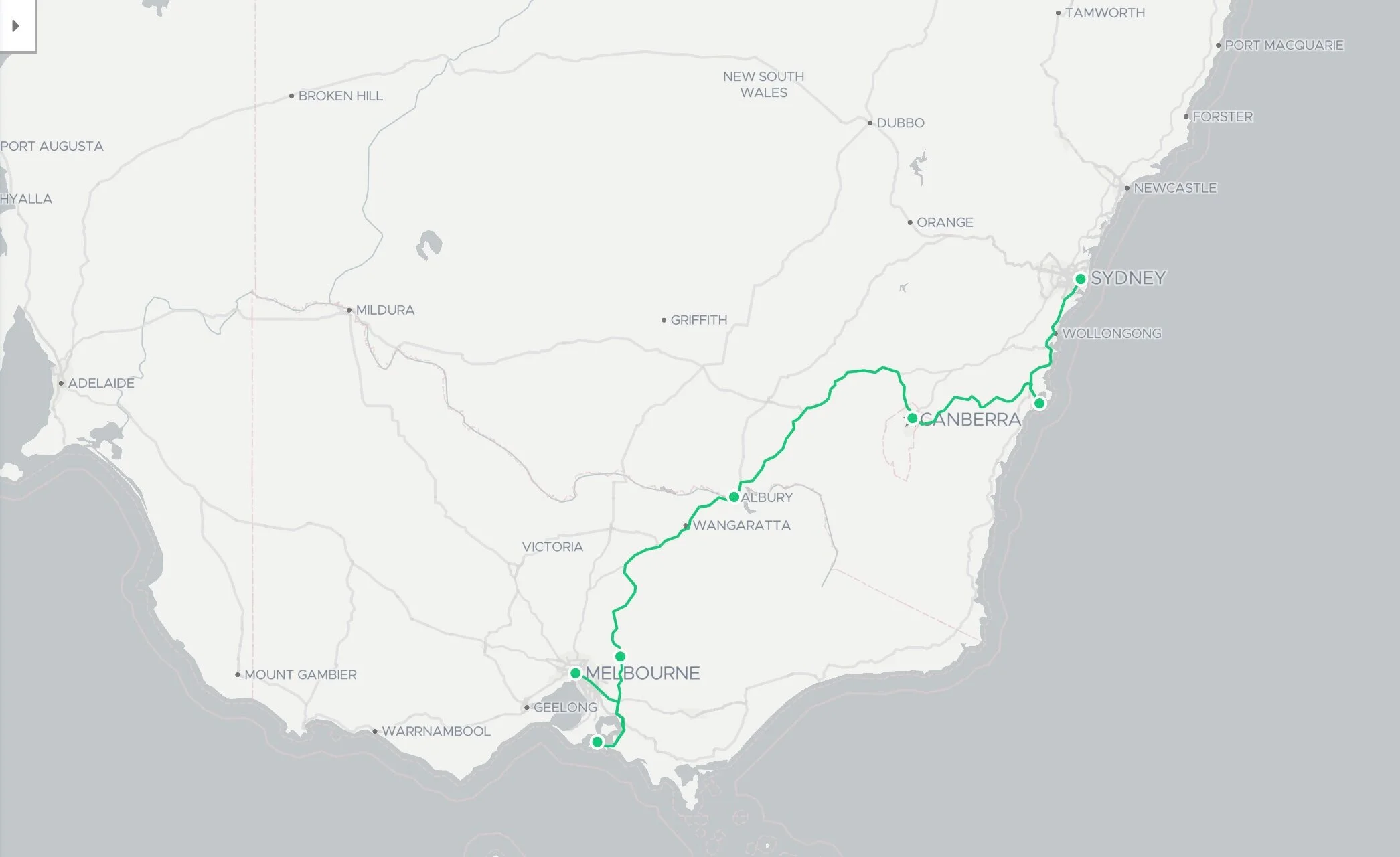 This is the itinerary of the road trip we took in south Australia