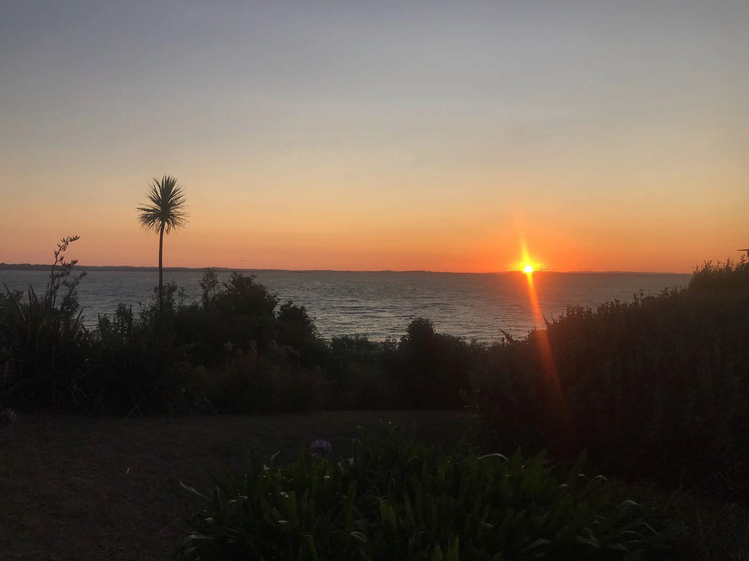 This is one of the beautiful sunsets on Waiheke Island!!