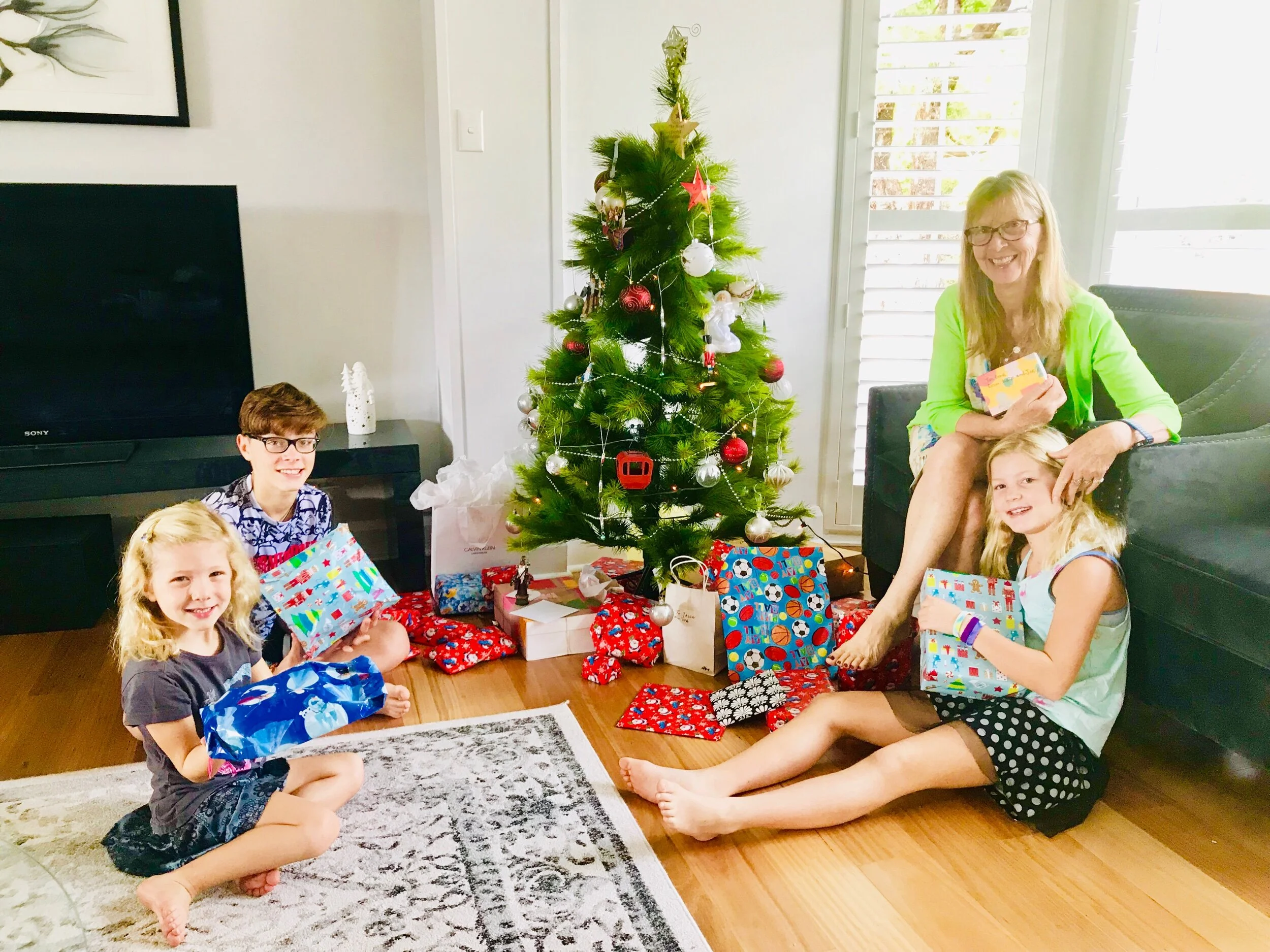 Christmas Day in Sydney, Australia with our Oma!!