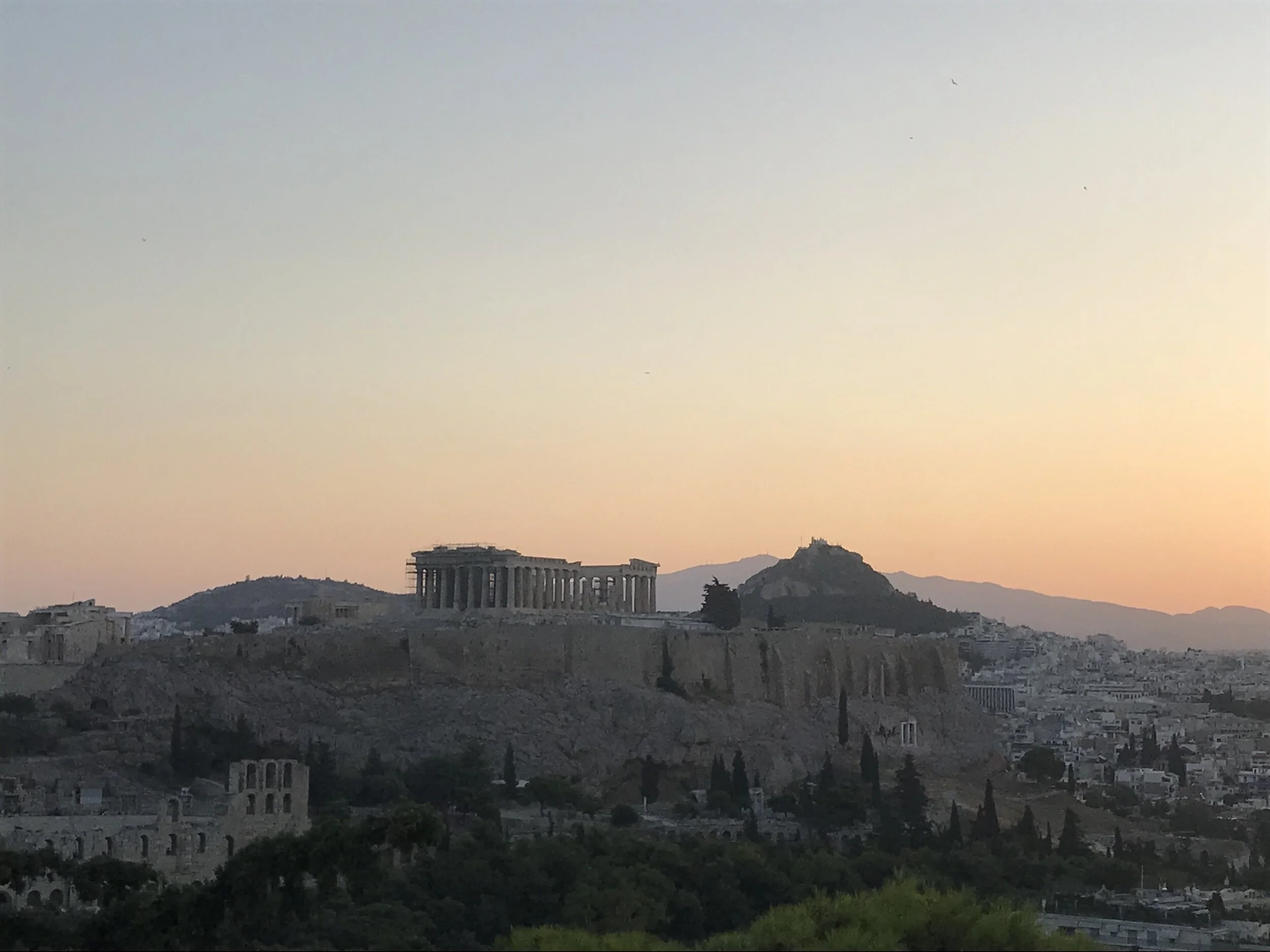 The Acropolis in Athens at Sunrise!! So beautiful!