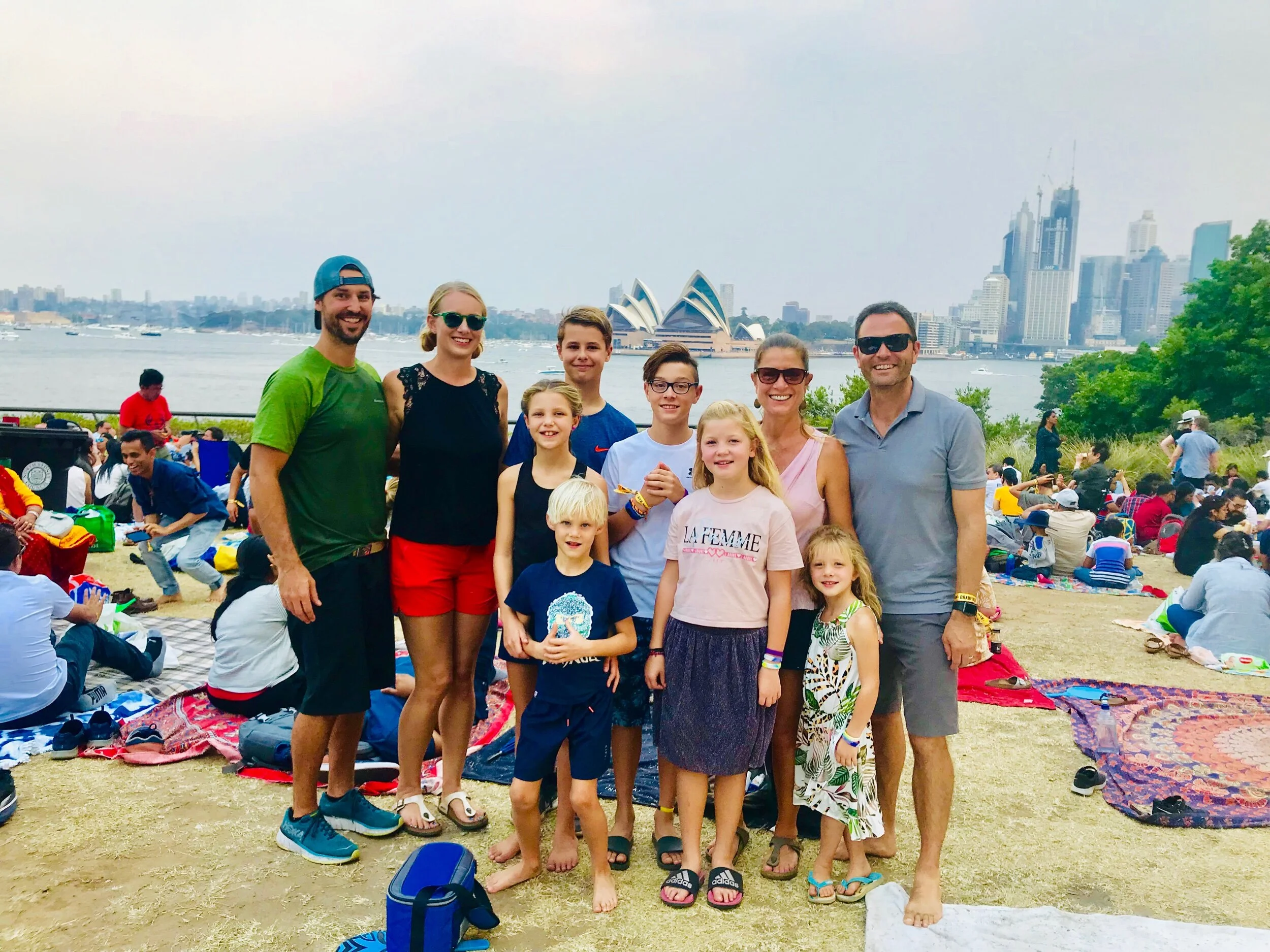 Our families together in Sydney!