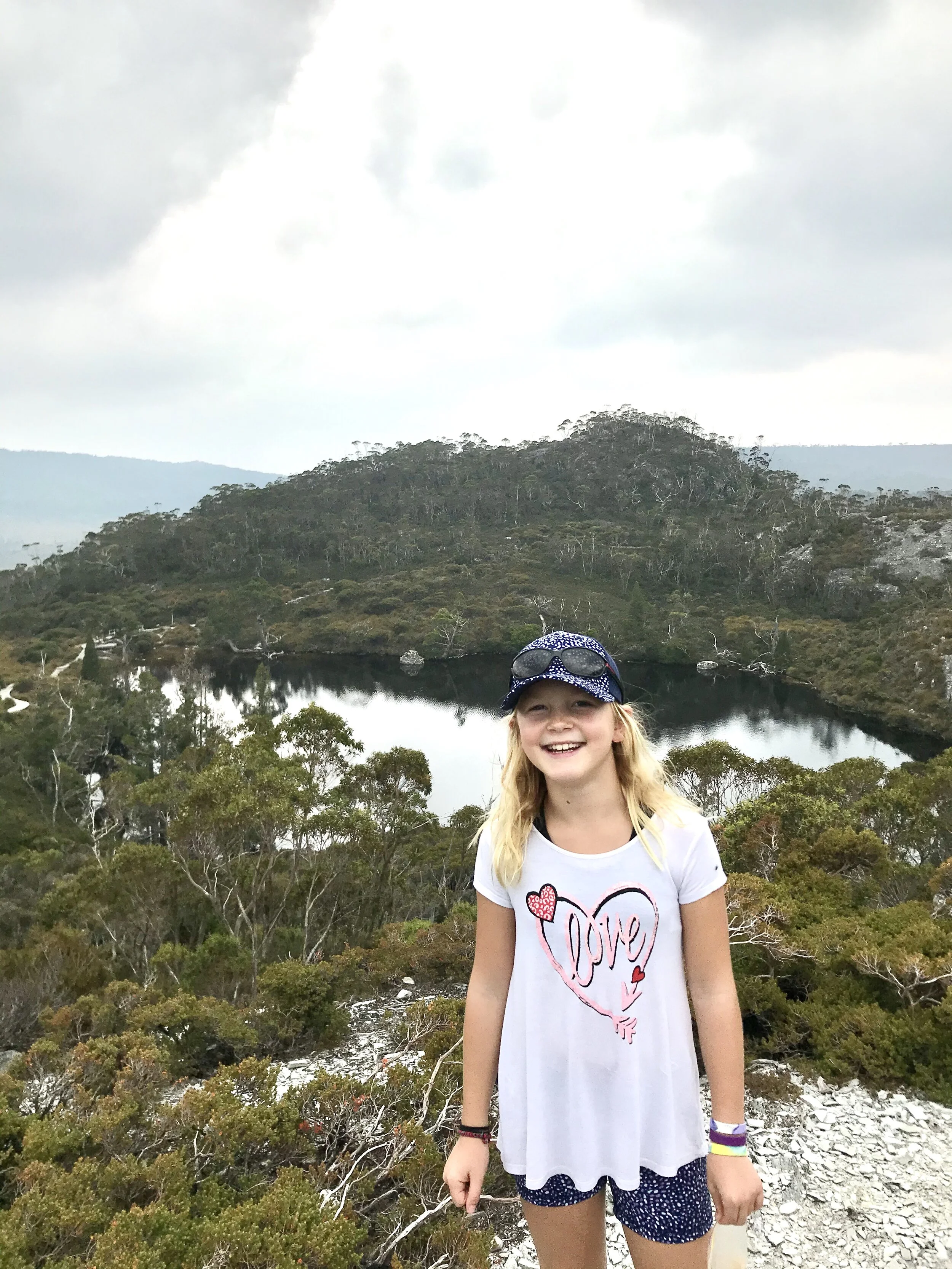 Josefine on a hike in Tasmania