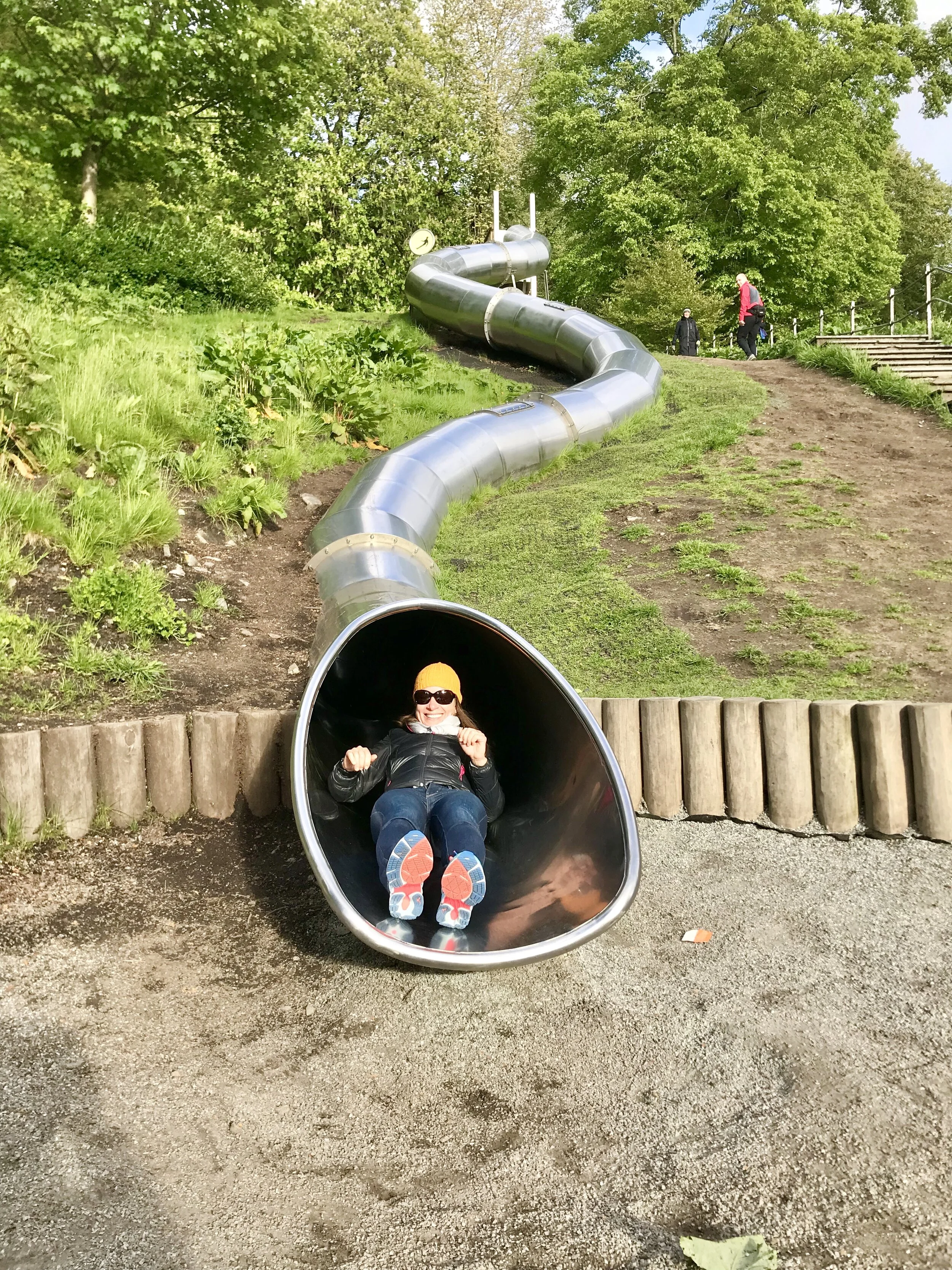 End of the slide. Bergen, Norway