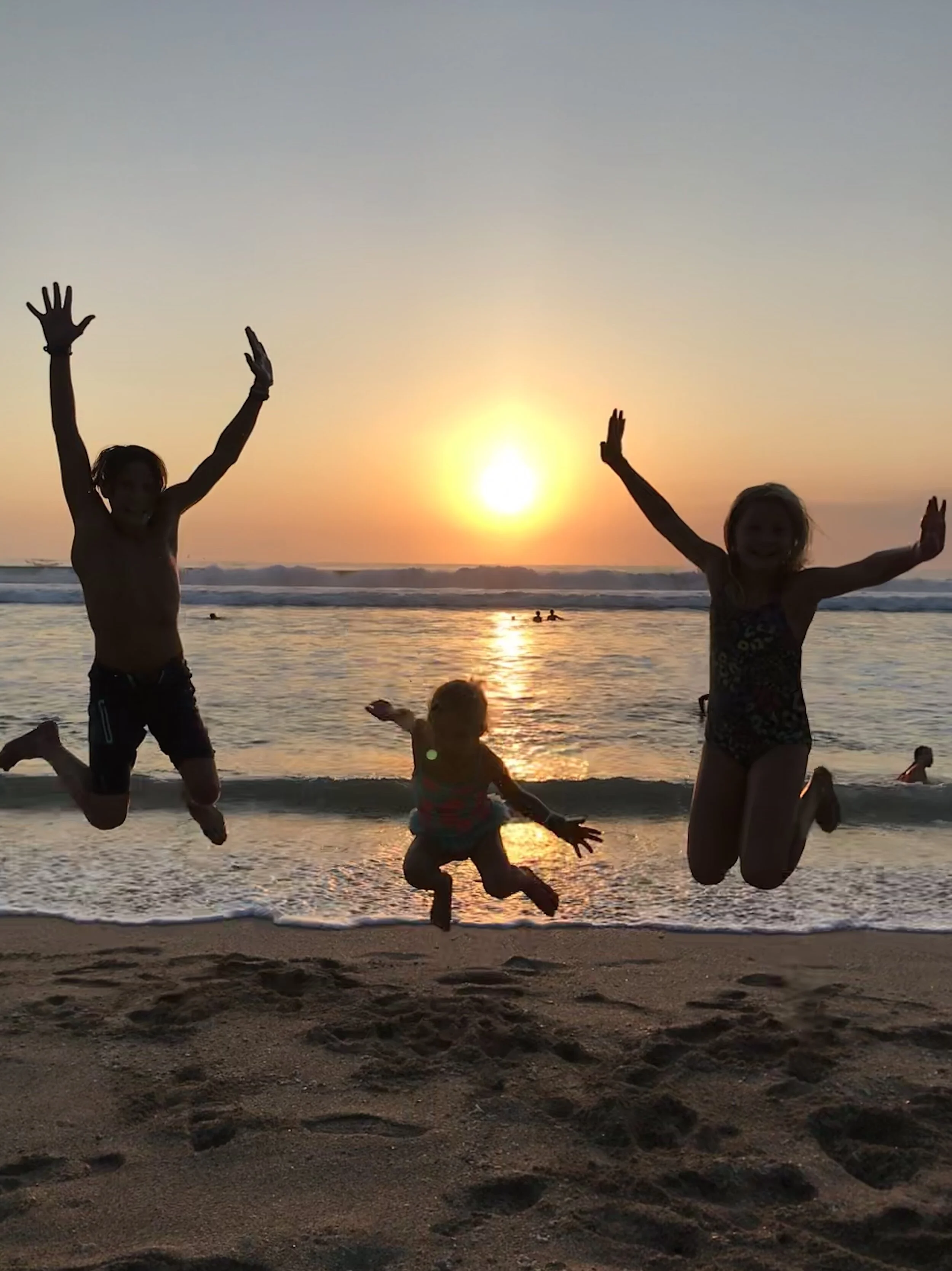 Bali makes the kids jump for joy!