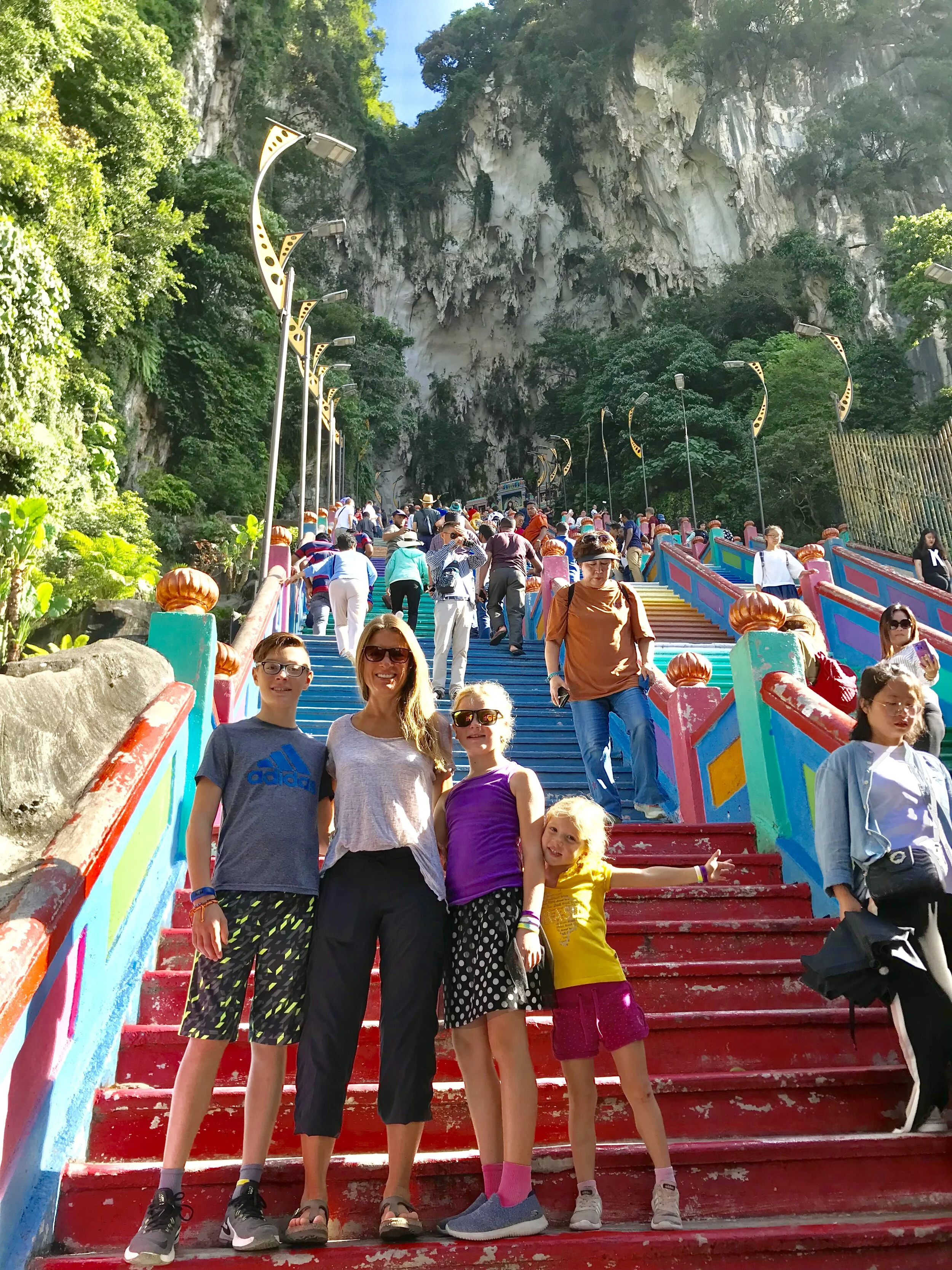 The colorful Batu Caves, outside of Kuala Lumpur