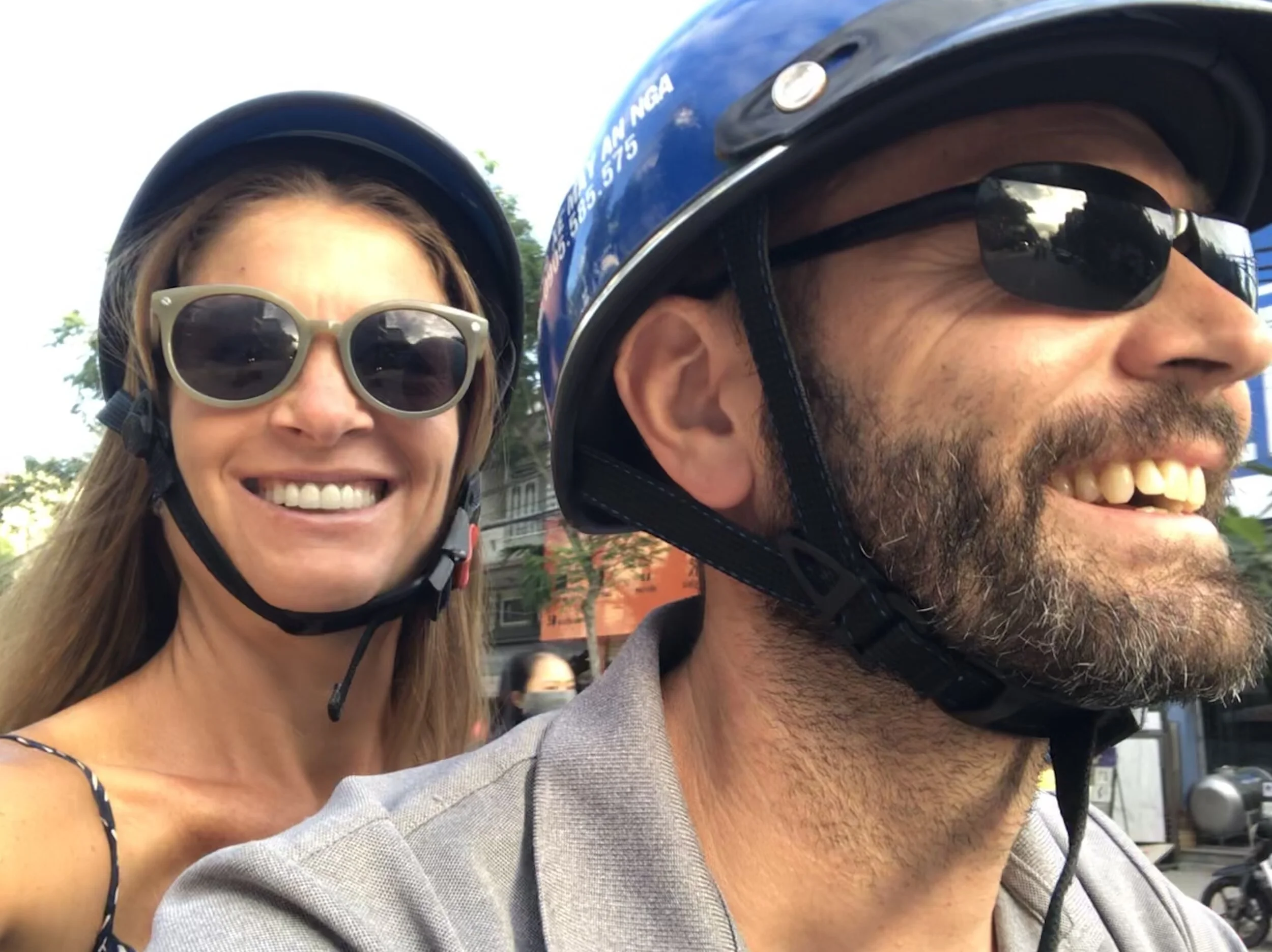 And we have such amazing kids, we even managed to sneak out once or twice for a date night! This was a fun evening on a motorcycle together :)