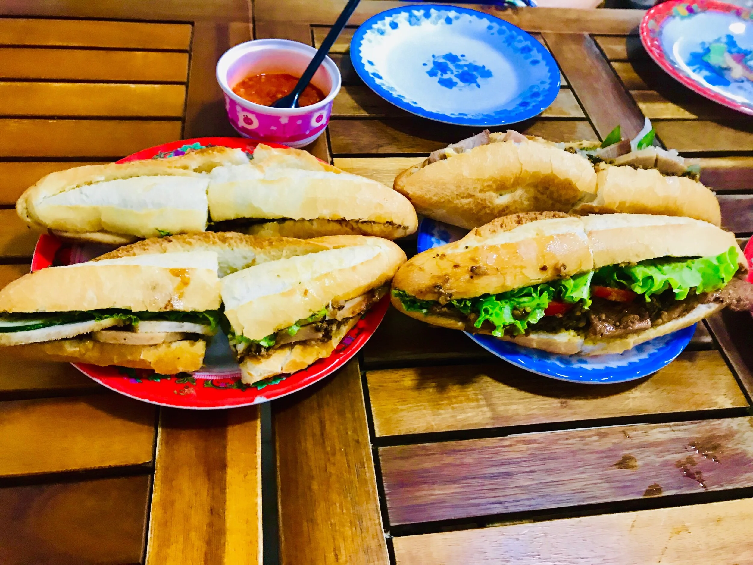 The delicious bahn mi at Bahn Mi Phuong
