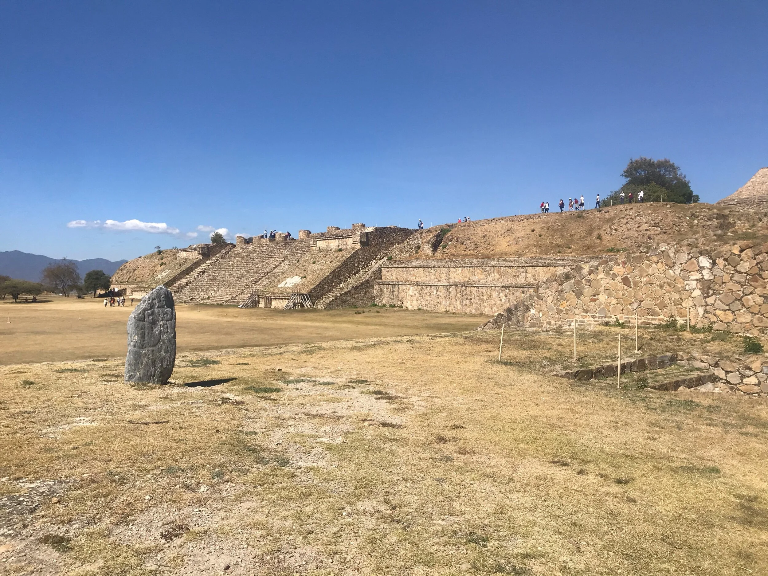The side buildings at Monte Albán