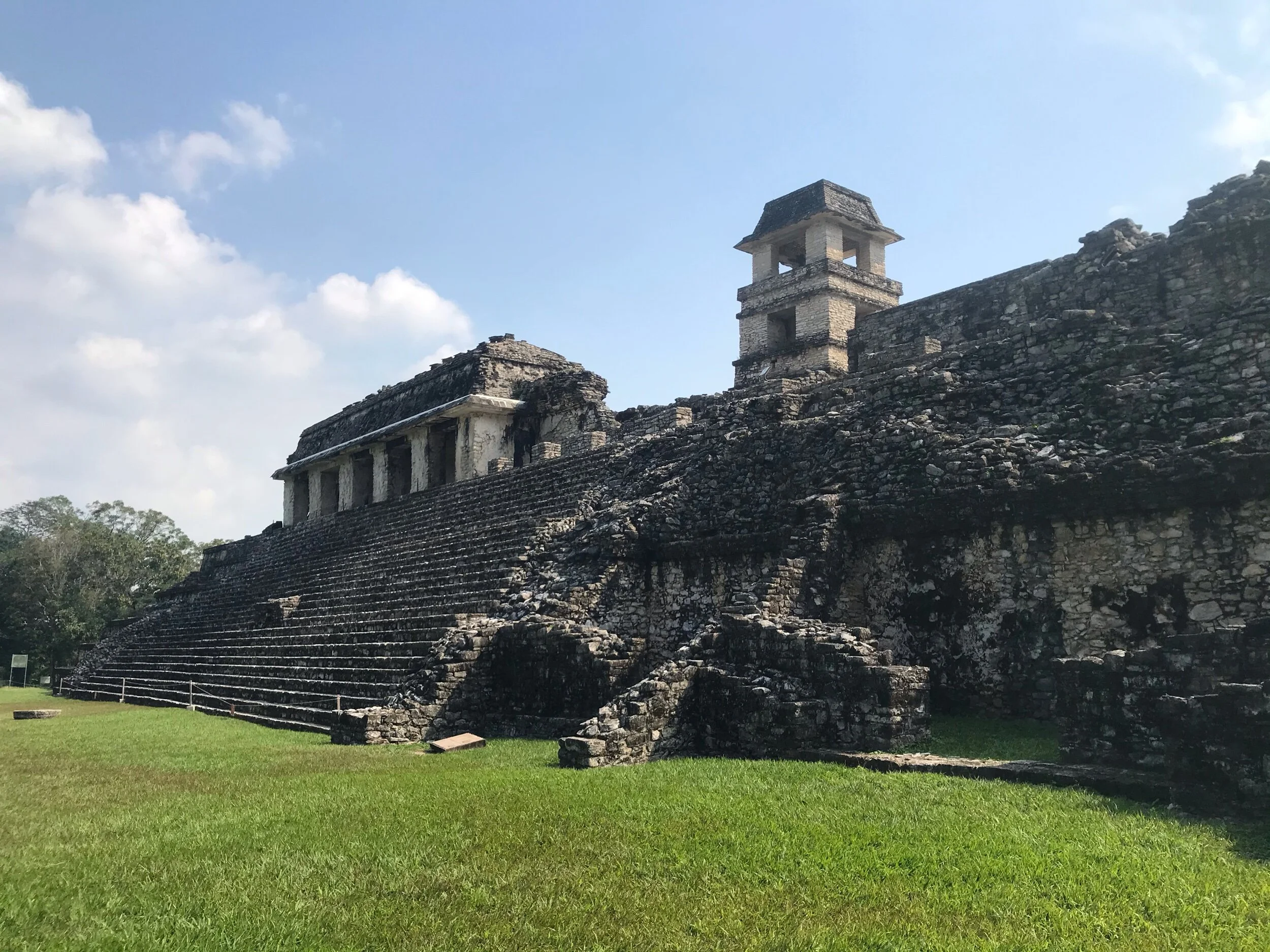 This is the tall tower that was created for the ruler to watch the sunset “into” the tower. It is a tall tower and we could see it from far away.
