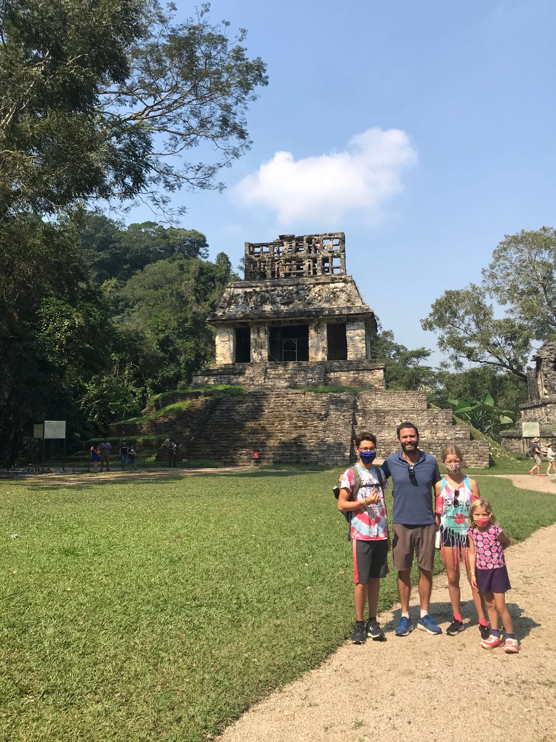 This is a s by one of the old buildings from the Maya.