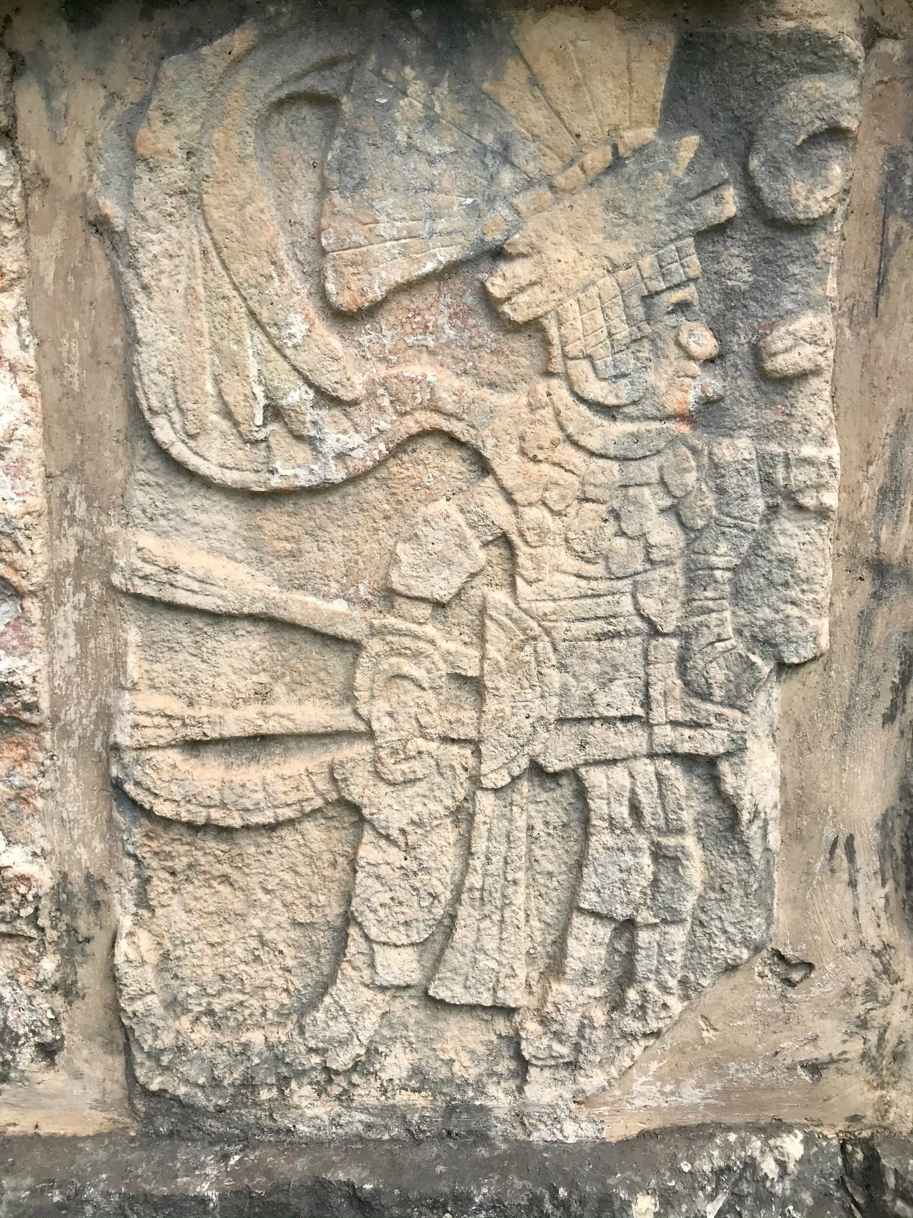 One of the depictions of a ball court player